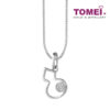 TOMEI Glowing Gourd Diamond Pendant Set, White Gold 585