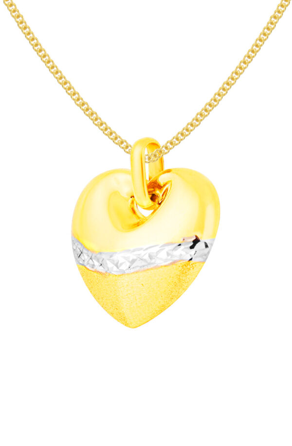 TOMEI Lusso Italia Heart Pendant, Yellow Gold 916