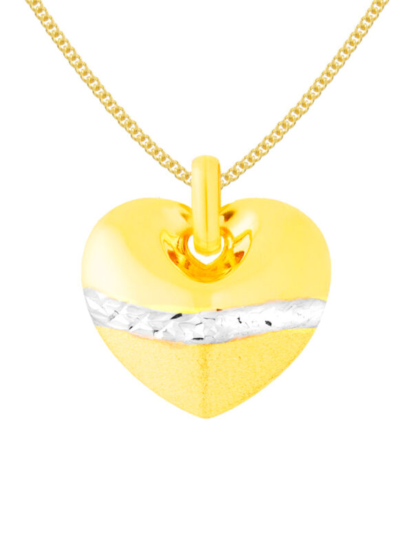 TOMEI Lusso Italia Heart Pendant, Yellow Gold 916