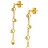 TOMEI Beads Dangling Earrings, Yellow Gold 916 (EE0068-1C)