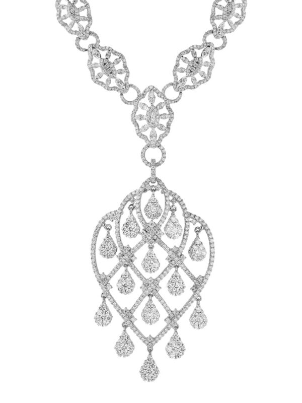 TOMEI Diamond Necklace, White Gold 750 (DN0002150)