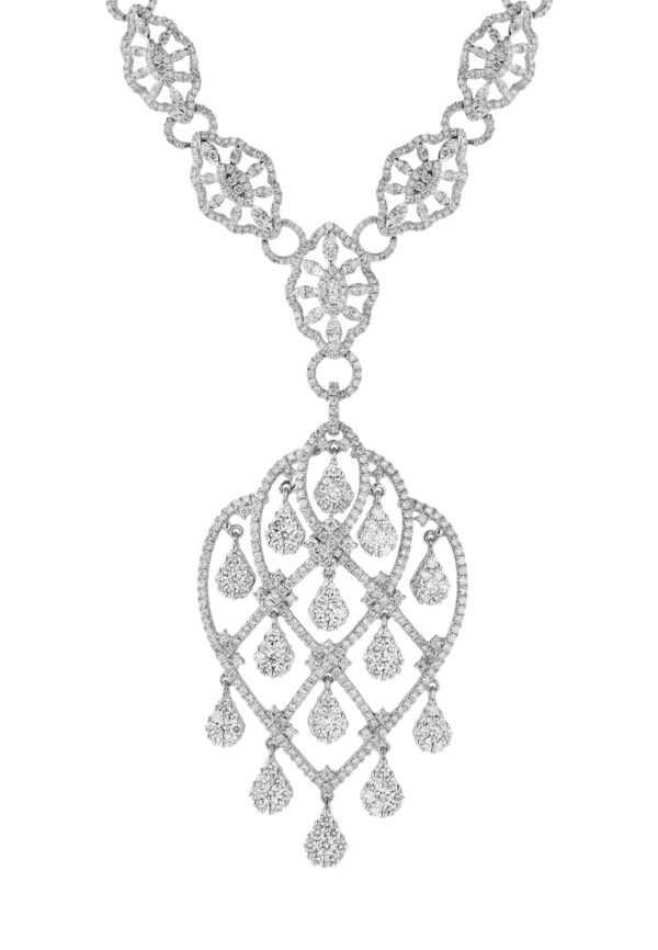 TOMEI Diamond Necklace, White Gold 750 (DN0002150)