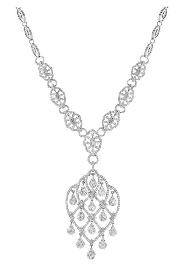 TOMEI Diamond Necklace, White Gold 750 (DN0002150)