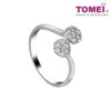 TOMEI Duality in Floriated Resplendence Ring, Diamond White Gold 750 (R0981-2)