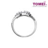 TOMEI Dwi-Hearts Diamond Ring, White Gold 750 (DO0122362)