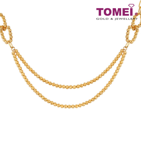 TOMEI Koleksi Arisha Long Necklace, Yellow Gold 916