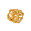 TOMEI Hollow Flower Charm, Yellow Gold 916