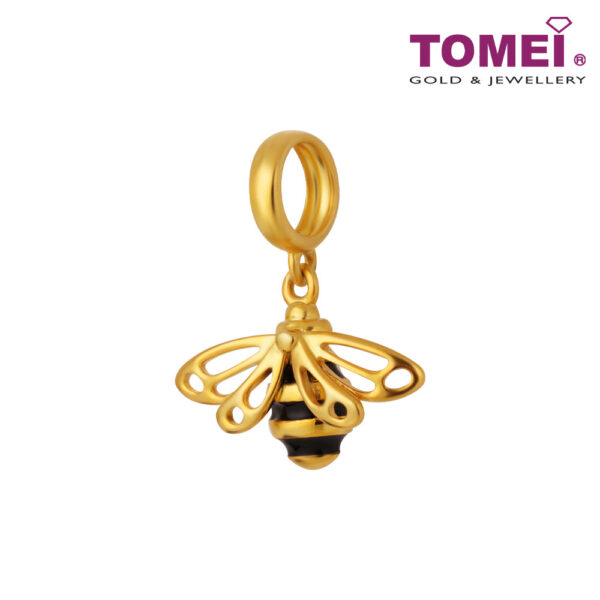 TOMEI Beez Charm, Yellow Gold 916