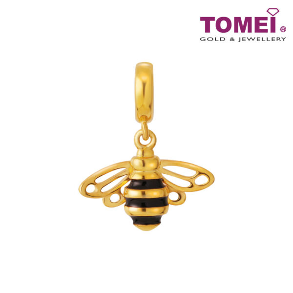 TOMEI Beez Charm, Yellow Gold 916