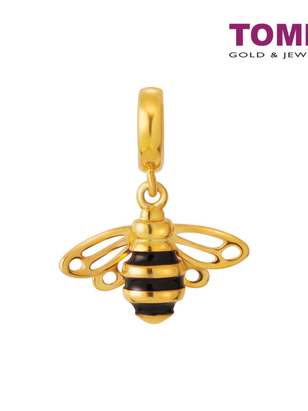 TOMEI Beez Charm, Yellow Gold 916