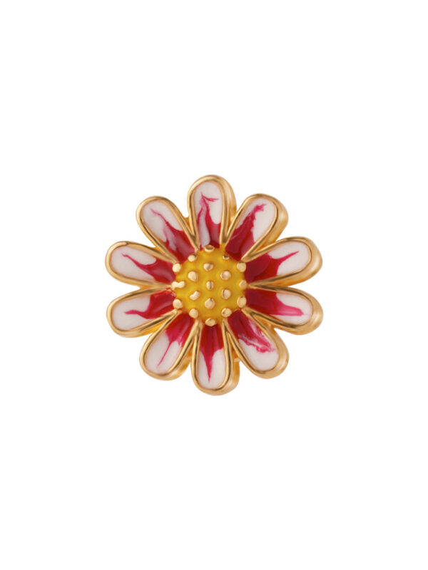 TOMEI Blossoming Flower Charm, Yellow Gold 916 (TM-YG0855P-EC)