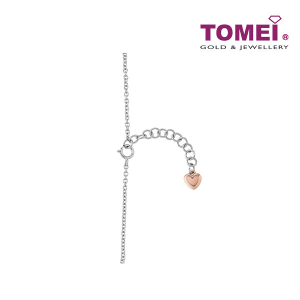 TOMEI Noble Unity Bracelet, White+Rose Gold 585 (B1149WR)