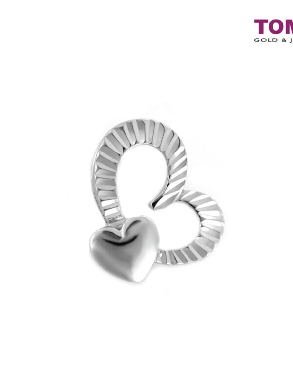 TOMEI Lovingly Romantic Vibes of Affection Pendant, White Gold 585