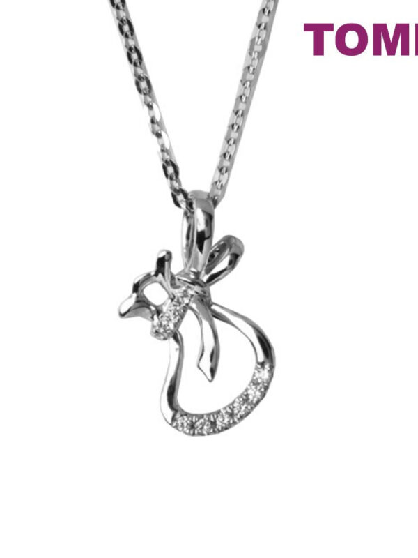 TOMEI Bewitching Glitter Diamond Pendant Set White Gold 375/585
