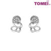 TOMEI Bryony Earrings, Diamond White Gold 375