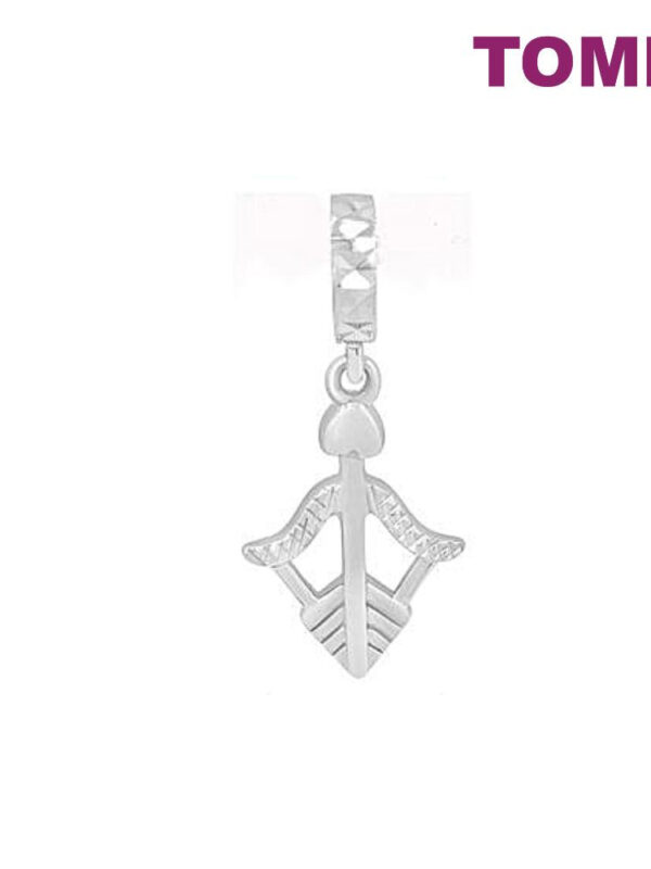 TOMEI Be My Valentine Arrow Charm, White Gold 585