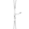 TOMEI Italia Geometrical Beads Bracelet, White+Rose Gold 585