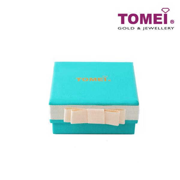 Tomei White Gold 585 (14K) "Lucky in Love" Diamond Earrings (E1438)