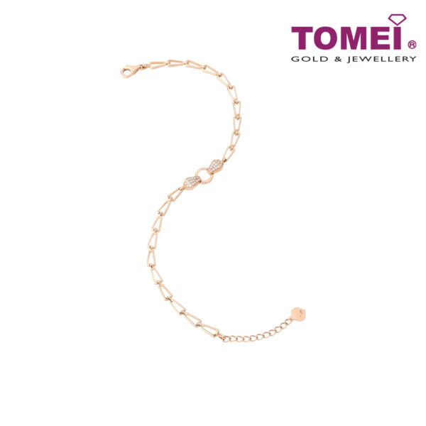 TOMEI Rouge Collection Diamond Bracelet, Rose Gold 750