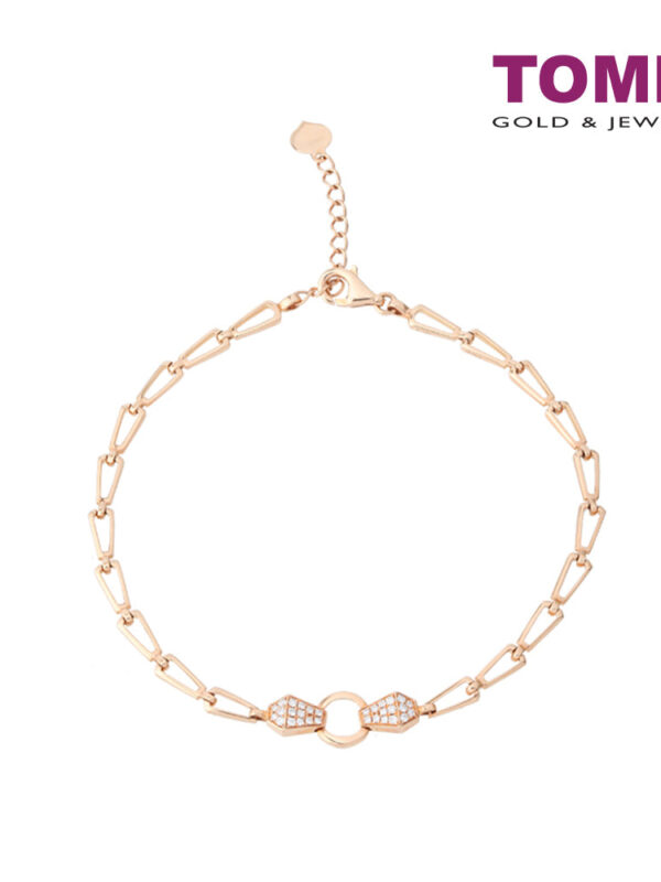 TOMEI Rouge Collection Diamond Bracelet, Rose Gold 750