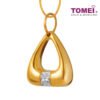 TOMEI The Triangolo Pendant, Yellow Gold 916
