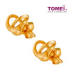 TOMEI Simply Knot Earrings, Yellow Gold 916