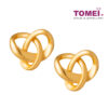 TOMEI Simply Knot Earrings, Yellow Gold 916