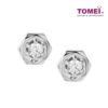 TOMEI White Christmas Collection Diamond Earrings, White Gold 585