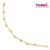TOMEI Tri-Tone Beads Bracelet, Yellow Gold 916