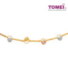 TOMEI Tri-Tone Beads Bracelet, Yellow Gold 916