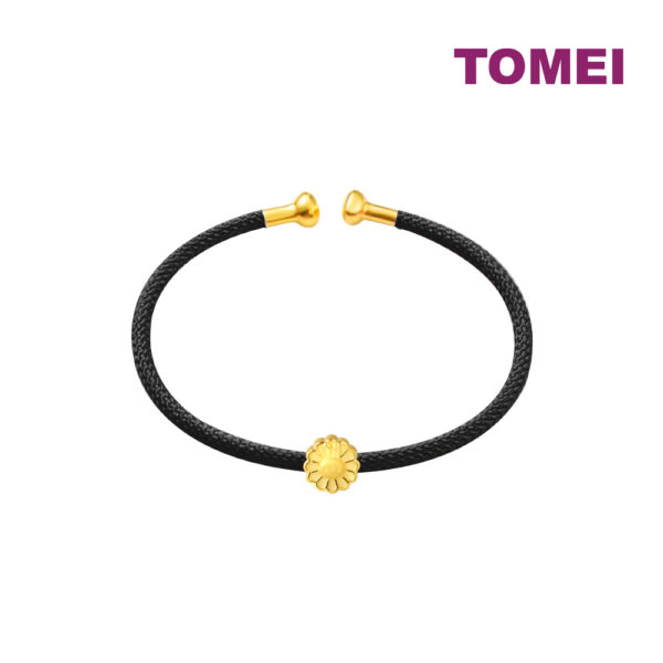 TOMEI [Online Exclusive] Smiling Sunflower Charm, Yellow Gold 999 (5D)