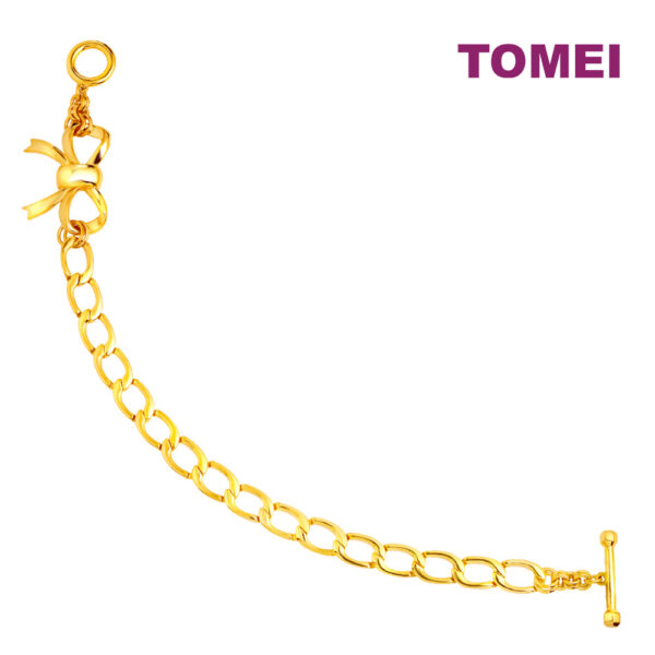 TOMEI Ribbon Bracelet, Yellow Gold 916