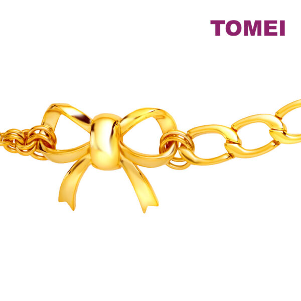 TOMEI Ribbon Bracelet, Yellow Gold 916