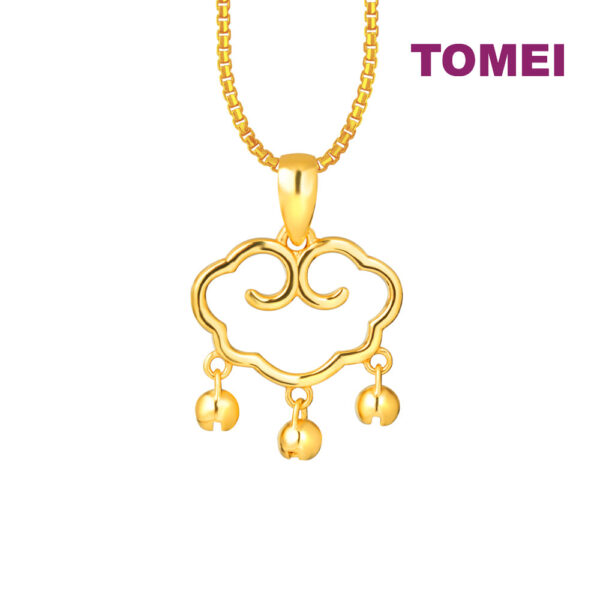 TOMEI Ruyi Lock Pendant, Yellow Gold 916