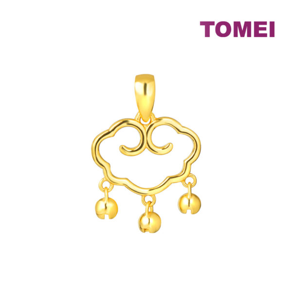 TOMEI Ruyi Lock Pendant, Yellow Gold 916