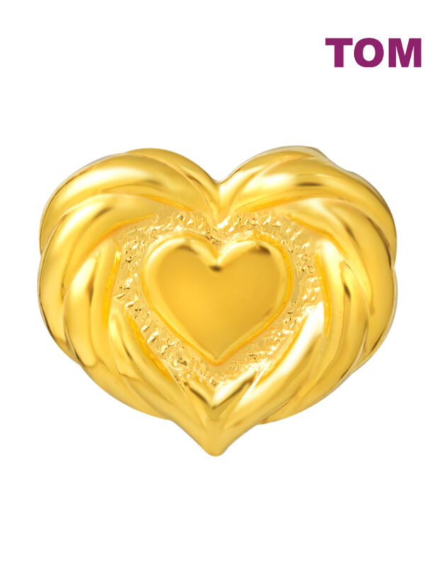TOMEI [Online Exclusive] Touching Heart Charm, Yellow Gold 916