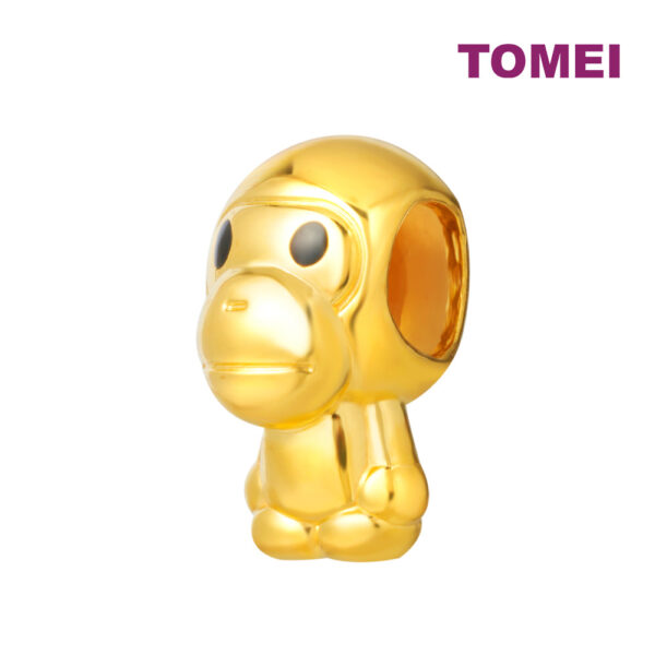 TOMEI [Online Exclusive] Innocent Monkey Charm, Yellow Gold 916