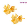 TOMEI Windwheel Flower Earrings, Yellow Gold 999