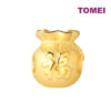 TOMEI [Online Exclusive] Fukubukuro Money Bag Charm, Yellow Gold 999