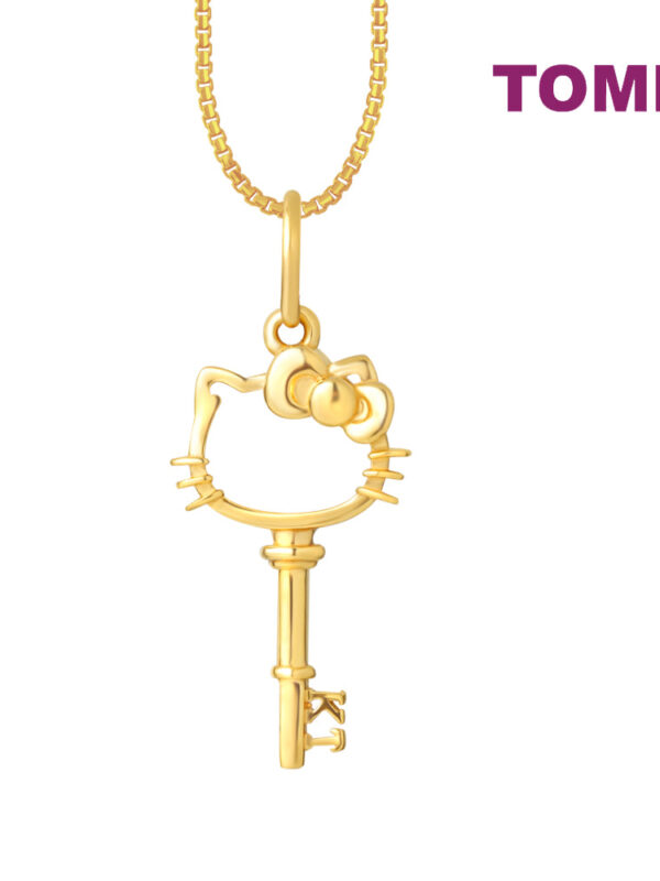 TOMEI x SANRIO Hello Kitty Key Pendant, Yellow Gold 916