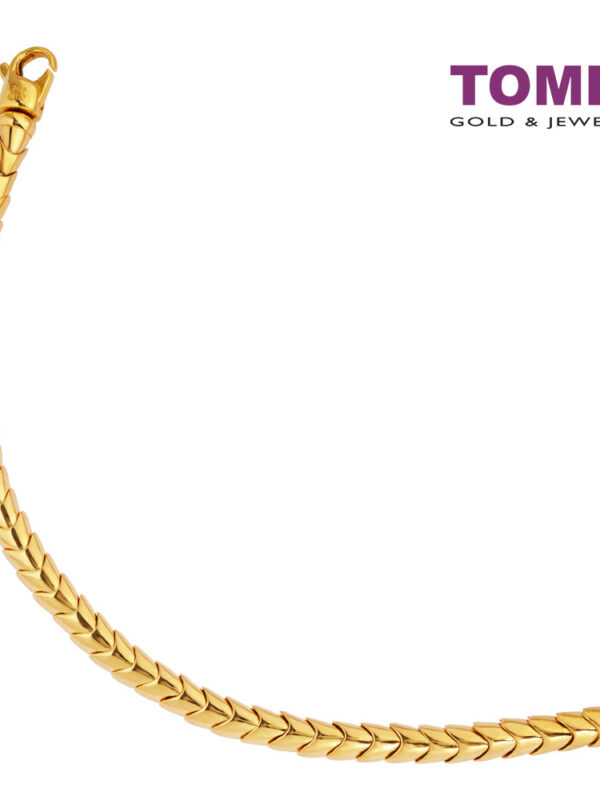 TOMEI Snake-Chain Bracelet, Yellow Gold 916
