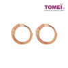 TOMEI Rouge Collection, Nacre Love Earrings, Rose Gold 750