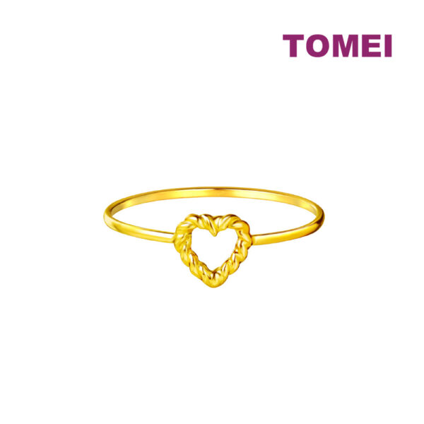 TOMEI [Online Exclusive] Twisted Love Ring, Yellow Gold 916