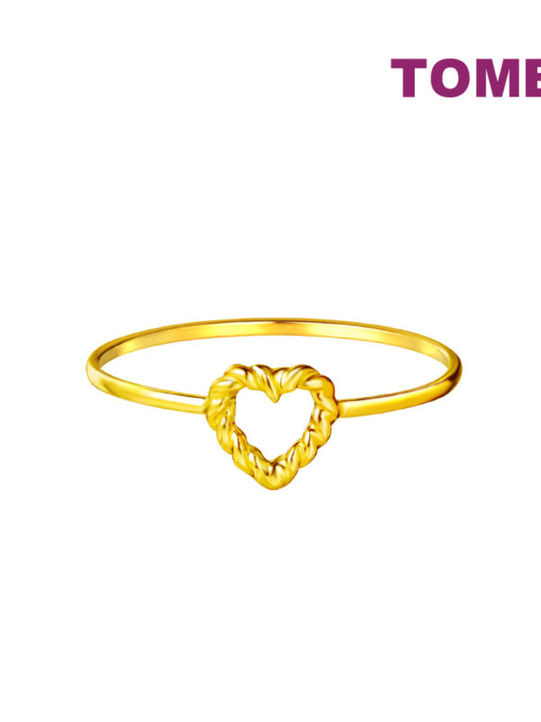 TOMEI [Online Exclusive] Twisted Love Ring, Yellow Gold 916