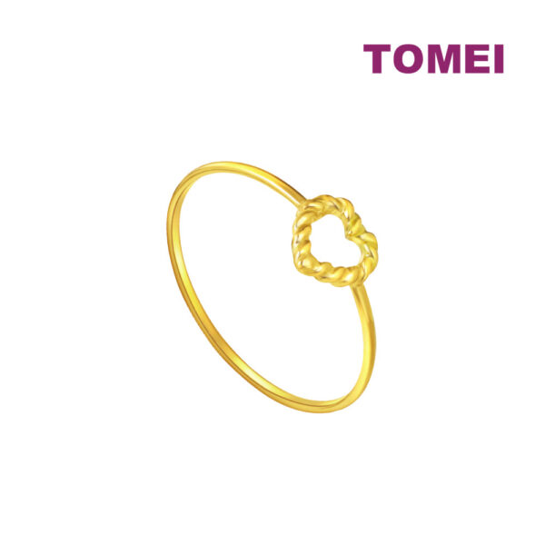 TOMEI [Online Exclusive] Twisted Love Ring, Yellow Gold 916