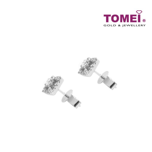 TOMEI Quadrated with Spellbound Effulgence Earrings, Diamond White Gold 750