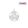 TOMEI Triplicity of  Waves with Razzmatazz Pendant, Diamond White Gold 750 (P3929)