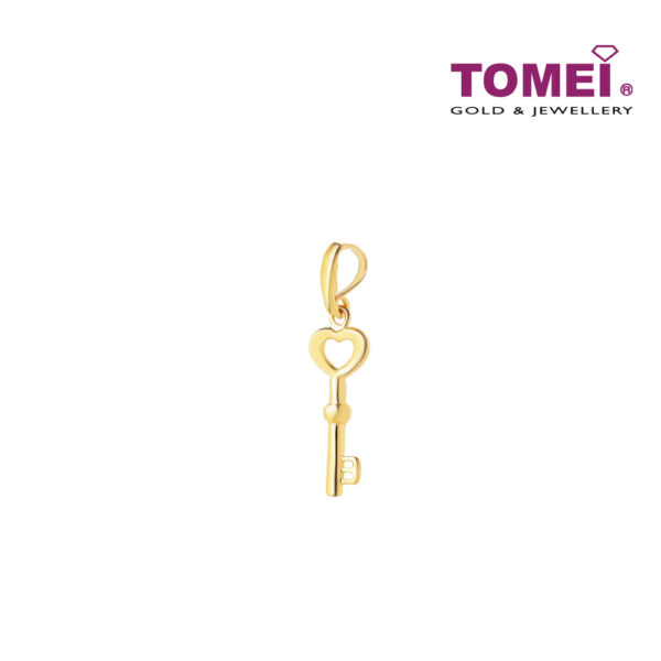 TOMEI Vibes of Romance Key Pendant, Yellow Gold 916