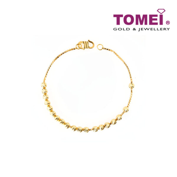 TOMEI Vignette of Spherical Aureity Bracelet, Yellow Gold 916
