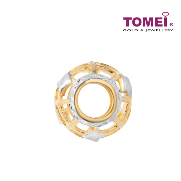 TOMEI Quadrangular Design Charm, Yellow Gold 916